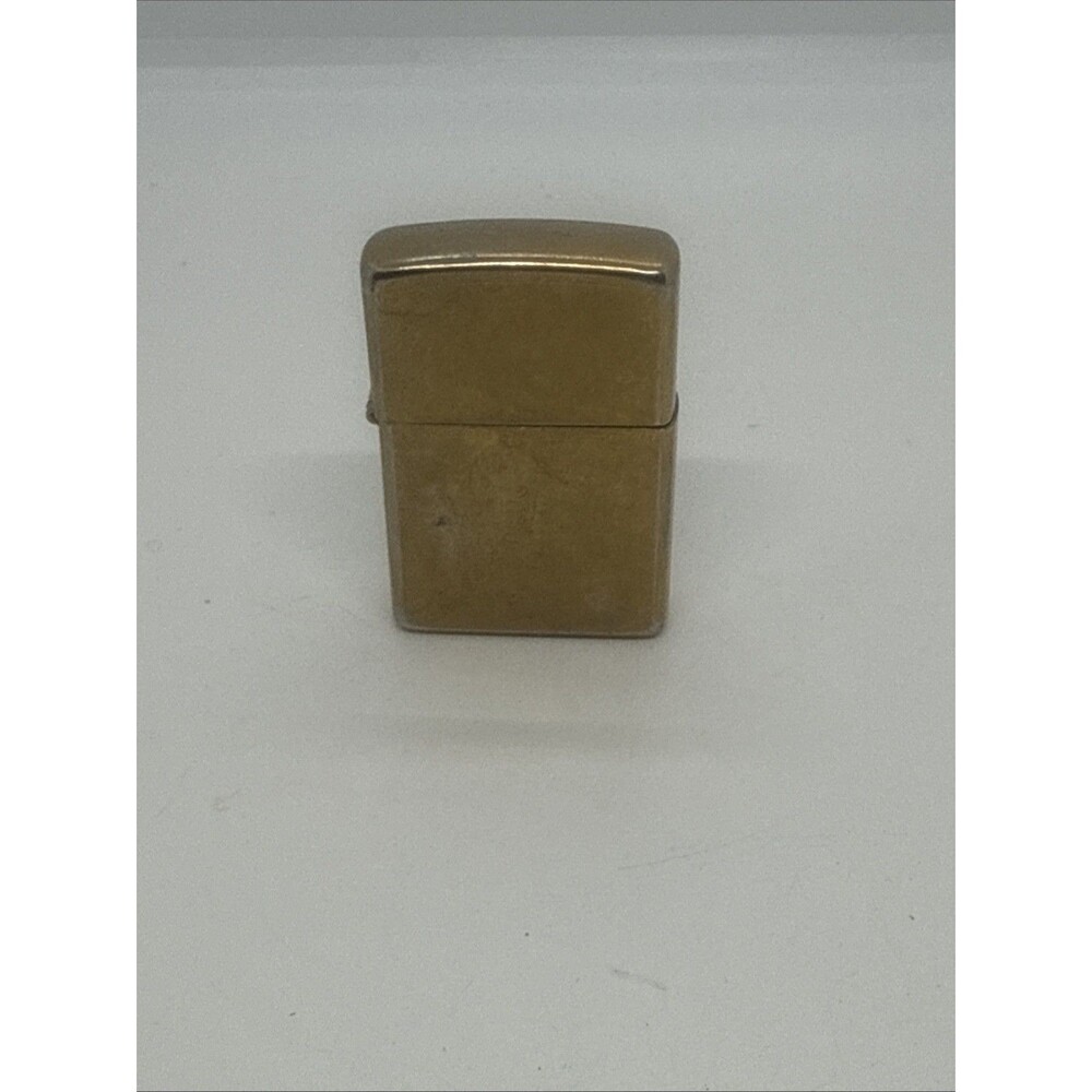 2004 Zippo Brass Lighter 03 Gold Tone ~ CaseD 04 ~ USA Made Works
